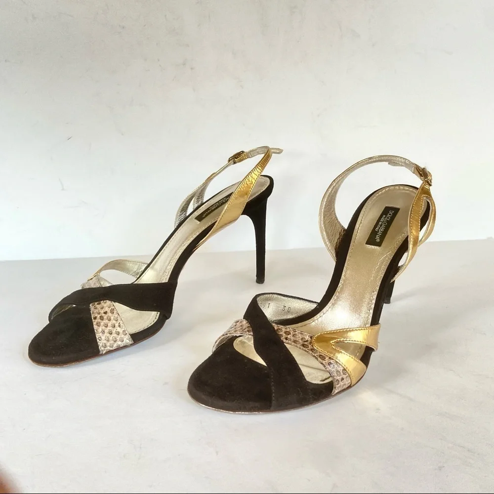Dolce & Gabbana black suede